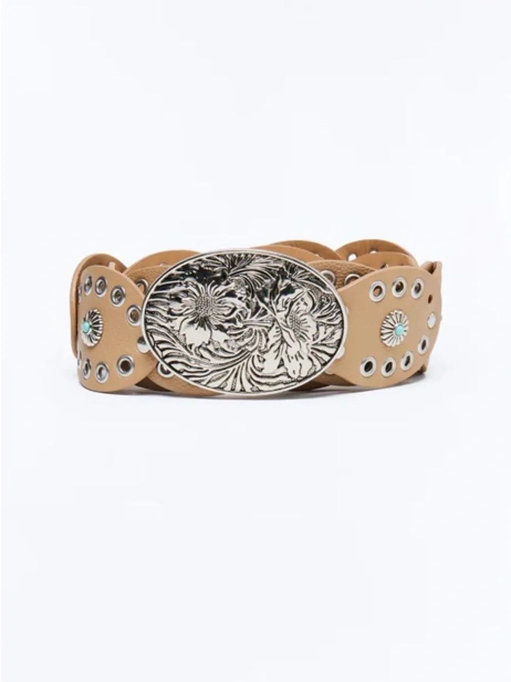 Ready To Go Taupe Faux Leather Boho Belt NEW 🏷️
